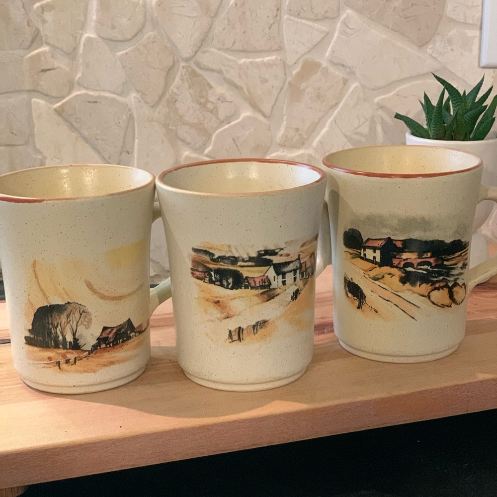 NORTHCRAFT | Set of 3 | Vintage Korean Mugs